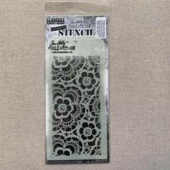 【新品】ティムホルツ ステンシル 4.125x8.5インチ (Lace)