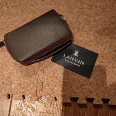 LANVIN COLLECTION スマートキーケース ブラウン 本革