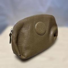 ジバンシー LIFE シボ革 ポーチ 茶　セカンドバッグ コスメ