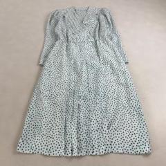 イヴサンローラン ワンピース ロング丈 ドット柄 ロゴマーク
