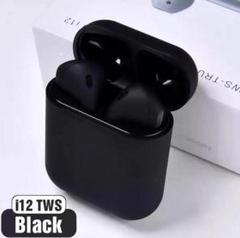 i12イヤホン 黒 ワイヤレスイヤフォン 最新型 Bluetooth5.0