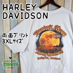 ☆ハーレーダビッドソン☆半袖Tシャツ☆両面プリント☆インディアナ☆3XLサイズ