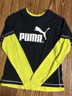 PUMA 長袖カットソー 150黒/黄