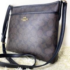 美品✨ コーチ COACH ショルダーバッグ 馬車金具 シグネチャー 肩掛け