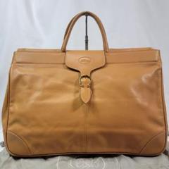 美品】LONGCHAMP ボストンバッグ シボ革 フランス製 保存袋付