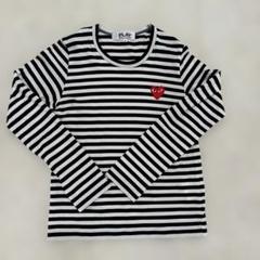 【美品】COMME des GARCONS SHIRT ボーダー切り替え ロンT トレンドバイカラー コムデギャルソン 切替ボーダーロンT メンズ
