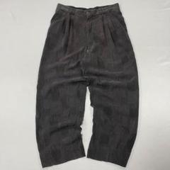 90s Vintage キュプラ100% 2タック スラックス パッチワーク