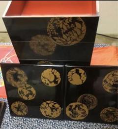 輪島塗 7寸 山水蒔絵 三段重（平台付） - 【漆器の通販】漆器の