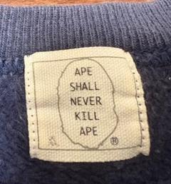 【サイズＸＬ】90's 初期　a bathing ape スウェット