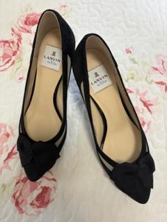 美品 裏張り済み LANVIN パンプス リボン ピンク - メルカリ
