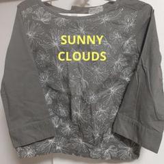 最終値下げ　SUNNY CLOUDS ブラウン系　リネン　花柄刺繍 七分袖 　Mのサムネイル