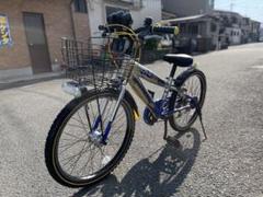 22インチ自転車(青/銀) LEDライト（取説付・防犯登録抹消済）京都市引渡希望 22インチ自転車(青/銀) LEDライト（取説付・防犯登録抹消済