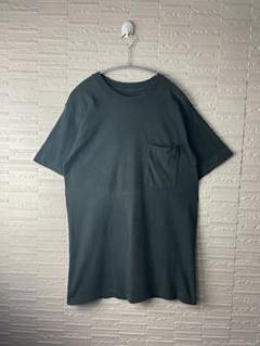 80's USAシングルステッチ　ヴィンテージ 無地ポケットtシャツ　ミミ付きのサムネイル