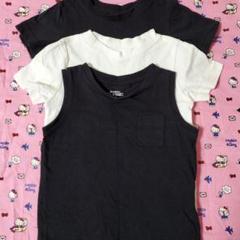 CLASSIC　黒 半袖 Tシャツ ポケット付き 3枚セット