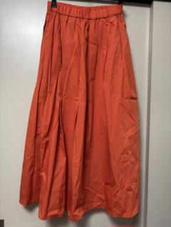 GU◾︎美品ビビッドオレンジマキシスカート◾︎