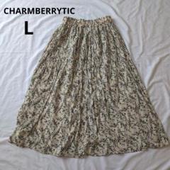 CHARMBERRYTIC レディーススカート Ｌ 花柄 プリーツスカート