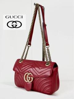 ✅【美品】 メンテ済み グッチ　GUCCI 定価35万 レザー　ショルダーバッグ