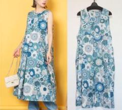 新品 リバティ定番人気ひまわり柄 リラックスフィット