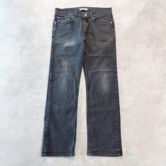 Lee リー W32 ブラックデニム ボトム パンツ 古着 黒 14865