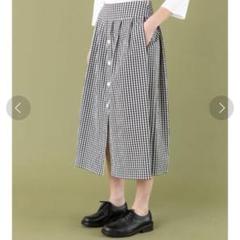 美品✨agnes b. アニエスベー ギンガムチェック フレアスカートJUPE