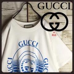 GUCCI グッチ tシャツ ビック センターロゴ入り