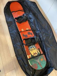 BURTON スノーボード151 ビンディングリーシュコードケースセット