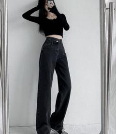 ハイウエスト ストレートデニムパンツのサムネイル