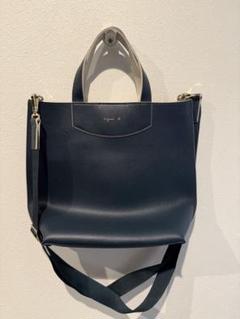 1653　アニエスベー　トートバッグ　2way　ネイビー　極美品 2wayトートバッグ (WAS37－02) ｜agnès b. VOYAGE FEMME