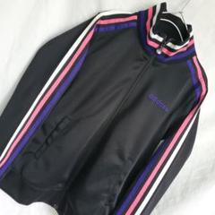 adidas NEO LABEL トラックジャケット ブラック マルチライン adidas アディダス neo ジャージ 黒 刺繍 赤 青 黄 カラフル