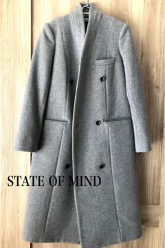 【冬物セール】STATE OF MIND チェスターコート　グレー 冬物セール】STATE OF MIND チェスターコート グレー - メルカリ