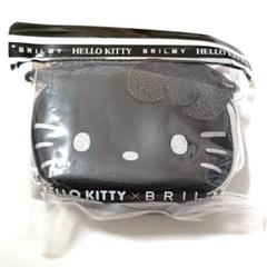HELLOKITTY BRILMY ミニポーチ BLACK PINK ブリルミー HELLO KITTY BRILMY ブラックミニコスメポーチ ブリルミー