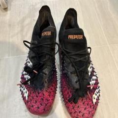 adidas Predator スパイクシューズ ブラック/ピンク 24.5
