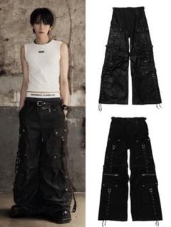 Rosen Kreuz⭐︎3 SIDE BELT BIG WIDE PANTS Rosen Kreuz⭐︎3 SIDE BELT BIG WIDE PANTS