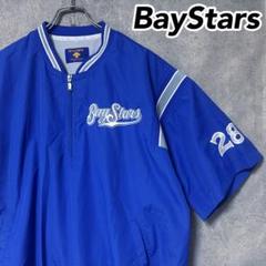 【支給品】横浜 ベイスターズ 半袖 ハーフジップ 野球 ウェア デサント NPB