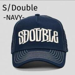 海外限定 S/Double エスダブル キャップ 帽子 ネイビー