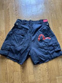 EVISU ネイビー カーゴショートパンツ