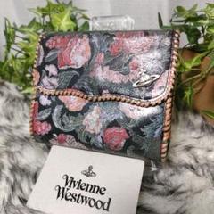 Vivienne Westwood 二つ折り財布 総柄 花柄 オーブ バラ 薔薇
