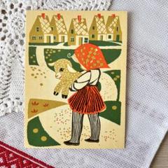K7 北欧ヴィンテージアンティークレトロな絵葉書鳥きじ動物