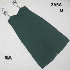 完売品【S】zara プリーツ ワンピース ロングワンピース