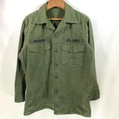 SEABEESミリタリーシャツ米軍メンズLユーティリティシャツ英字ロゴ SEABEESミリタリーシャツ米軍メンズLユーティリティシャツ英字