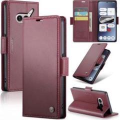 Nothing Phone 2a 対応 手帳型 ケース（レッド）のサムネイル