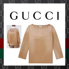 ○★新品 未使用 GUCCI エンブロイダリー デニム トップ 7分袖 Tシャツ ○☆新品 未使用 GUCCI エンブロイダリー デニム トップ 7分袖 T