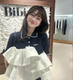 Bibiy トップス ペプラムトップス ポロシャツ popup限定 正規品