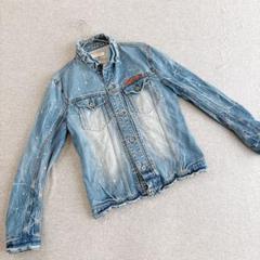 ハイダウェイニコル　希少　デニムジャケット　ブルー　綿　サイズ48ヴィンテージ