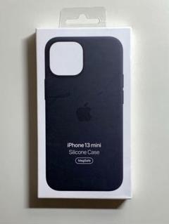 【新品】純正 iPhone 13 mini シリコンケース・ミッドナイト①