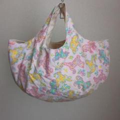 SummerSale☆うさぎと花柄エコバッグ☆ハンドメイド