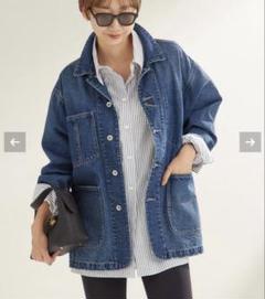 新品タグ付 Plage デニムジャケット 新品 Plage デニムジャケット 38 ネイビー Gジャン プラージュ