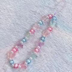 ビーズストラップ ハンドメイド