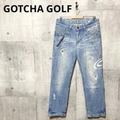 GOTCHA GOLF ガッチャゴルフ メンズ プリントデニム ジーンズ L