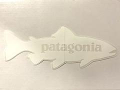 廃盤　レア　入手困難　Patagonia トラウト　フィッシュ　ステッカー　白